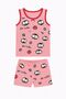 Girls' Printed Patterned Tank Top Shorts Set of 6 - Comfortable Summer Home Wear - 3