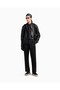 Men's Micro Eagle Embroidery on the Chest Shirt Lapel Long Sleeve Black Shirt Em001537 Af17293-Uc001 - 4