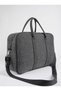 Unisex Black School Business Mother Baby Large Size Zipper Closure Hand Arm and Shoulder Bag - 3