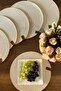 American Service / Presentation Plate Mat / Cream White Gray Coffee Color Options / 6 Pieces Jute Supla - 3