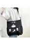 Purple Canvas Shoulder School Bag with Kuromi Figure - 2