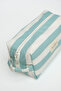Marina Duck Fabric Large Size Lined Makeup Bag Travel Bag Nile Green - 4