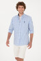 Men's Blue Long Sleeve Shirt 50264391-Vr036 - 3