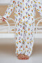Bamboo Fabric Front Buttoned Girls' Pajama Set - 3