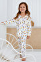Bamboo Fabric Front Buttoned Girls' Pajama Set