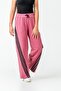Girls' Wide Leg Pocketed Comfortable Cut Combed Cotton Sweatpants - 4