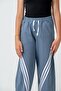 Girls' Wide Leg Pocketed Comfortable Cut Combed Cotton Sweatpants - 4