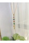 Women's Steel Color Zircon Stone Geometric Model Y Necklace - 2