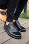 Mn003 - Dst Classica Pelle Di Cuoio Men's Shoes Black - 4