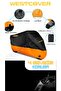 Arora Ar 170-20 Elegant Rear Bag Compatible (Orange-Black) Reflective Motorcycle Cover, Cover - 2