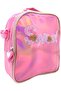 Kids 18" shiny trolley & backpack set with insulated lunch bag, pencil case, pink heart design. - 5