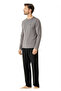 Men's New Season Long Sleeve Solid Home Wear Cotton Pajama Set Ch.Pc.6.100.C0 - 5