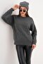 Women's Crew Neck Knitwear Knitted Loose Sweater 255231 - 265252 - - 4