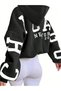 Unisex Men Women Chicago New York Est Printed Oversize 3 Thread Hooded Bottom Top Tracksuit Set - 3