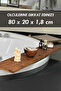 Wooden Bathtub Table, Jacuzzi and Bathtub Top Bathroom Table, Walnut Color Bathroom Enjoyment Tray - 3