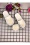 Special Design Feathered Pearl Maternity Slippers and Floral Crown, Women's Maternity Set - 3