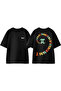 Mathematics Pi 3 Design Back Printed Cotton Black Oversize T-Shirt