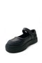 818 Orthopedic 100% Genuine Leather Lightweight Girls' Preschool Black Ballerinas - 3