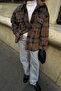 Plaid Patterned Lumberjack Plush Shirt 3403 - 7