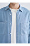 Regular Fit Long Sleeve Men's Jean Shirt - 3