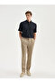 Regular Fit Short Sleeve Linen Look Men's Shirt - 2