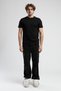 Empire Black Crew Neck Embroidered Standard Fit Men's Tshirt