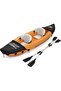 Hydro-Force Rapid Kayak | 2 Person Inflatable Kayak Set with Seats, Backrest, Paddles, Hand Pump and