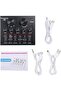 NEW V8 Intelligent Volume Adjustable Live Audio Mixer Sound Card with Microphone
