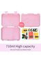 TM Lunch Box Bento Hollywood Pink Color for Kids - 7