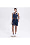Women's Navy Blue Cotton Shorts – Ef406-Nv - 2