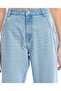 Faded Carrot Fit Jeans with Button Closure - 5