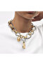 Gold Silver Color Za Necklace - 4