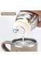 Vacuum Insulated Flask 500ml/17.6oz Stainless Steel Thermo-Bottle with Cup for Coffee Water Hot and - 8