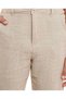 Textured Pants with Button Closure - 5