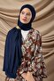 Premium Combed Cotton Shawl 65002-03 Navy Blue - 5