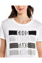 Embellished T-Shirt with Crew Neck and Short Sleeves - 5