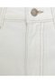 Solid Wide Leg Jeans with Button Closure - 6