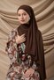 Premium Combed Cotton Shawl 65002-08 Brown - 4