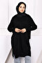 Black Mercerized Casual Knitwear Tunic - 2