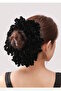 Black Color Bun Buckle Scarf Bun