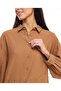 Solid Shirt Tunic with Classic Collar and Long Sleeves - 5