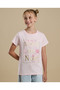 Graphic Print T-Shirt with Crew Neck and Short Sleeves