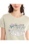 Graphic Print T-Shirt with Crew Neck and Short Sleeves - 5
