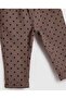 Patterned Pants with Button Closure - 4