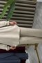 Seçi̇l Takim Beige Button Detailed Hijab Tunic Trousers Sports Casual Suit Crystal Fabric - 5