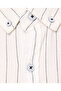 Striped Shirt with Button-Down Collar and Short Sleeves - 6
