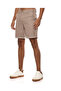 Textured Shorts with Button Closure - 3
