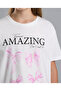 Printed T-Shirt with Crew Neck and Short Sleeves - 4