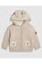 Appliqued Hooded Cardigan