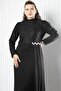 Lace Chiffon Plus Size Hijab Evening Dress with Stone Accessories Tsb958 - 2